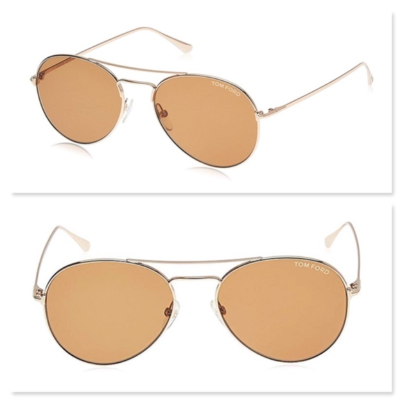 Tom Ford Other - New TOM FORD Ace Aviator Brown Sunglasses